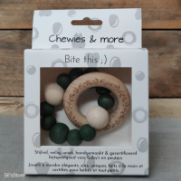 bijtring, rammelaar donker groen